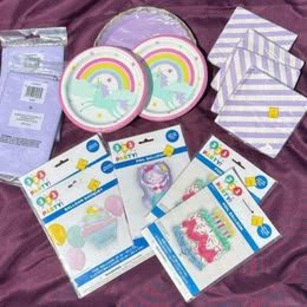 Girl birthday party supplies bundle